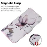Peňaženkové kožené puzdro na LG Q60 - Magnolia