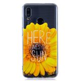 Gumený priesvitný kryt na Huawei P Smart (2019) / Honor 10 Lite - Sunflower