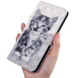 Peňaženkové 3D puzdro na LG Q60 - Cheshire Cat