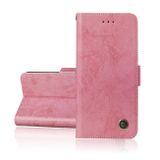 Peňaženkové kožené puzdro RETRO na Sony Xperia 1 - Ružová