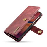 Peňaženkové kožené puzdro na Samsung Galaxy A30 - Červený