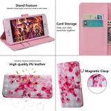 Peňaženkové kožené 3D puzdro na Samsung Galaxy A40 - Pink Flower