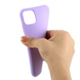Gumený kryt Liquid Silicone Shockproof na iPhone 11 pro -Light Purple