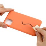 Gumený kryt na iPhone 11 Pro Max Liquid Silicone - Orange