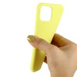 Gumený kryt na iPhone 11 Pro Max Liquid Silicone - Yellow