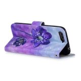 Peňaženkové púzdro 3D Diamond Encrusted na Honor 7A-Fialový kvet
