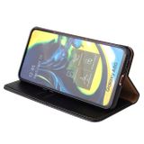 Peňaženkové kožené puzdro FIERRE SHANN na Samsung Galaxy A80 – Čierna