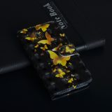 Peňaženkové puzdro 3D Painting Pattern na Huawei Y5 (2019)-Golden Butterfly