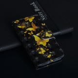 Peňaženkové 3D puzdro na Huawei Y7 (2019) - Golden Butterfly