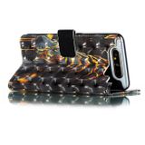 Peňaženkové 3D puzdro na Samsung Galaxy A80 - Golden Tiger