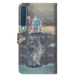 Peňaženkové 3D puzdro na Samsung Galaxy A9 (2018) - Cat Tiger