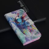 Peňaženkové puzdro 3D Painting na Samsung Galaxy A20e -Watercolor Owl