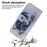 Peňaženkové 3D kožené puzdro na iPhone 11 Pro Max - White Wolf