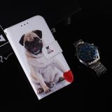 Peňaženkové 3D kožené puzdro na iPhone 11 Pro Max - Pug