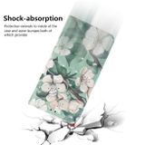 Peňaženkové 3D kožené puzdro na iPhone 11 Pro Max - White Flower