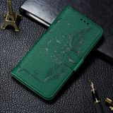 Peňaženkové kožené puzdro na Samsung Galaxy M20 - Zelená