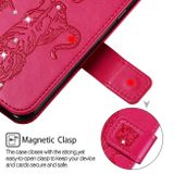 Peňaženkové puzdro Cat and Tiger Pattern na Huawei P Smart Z -Rose Red