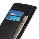 Peňaženkové kožené puzdro na Motorola Moto G9 Power - Čierna