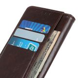 Peňaženkové kožené puzdro na Motorola Moto G9 Power - Tmavohnedá