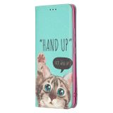 Peňaženkové kožené puzdro na Samsung Galaxy A42 5G - Cat