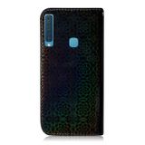Peňaženkové kožené puzdro na Samsung Galaxy A9 (2018) - Čierny