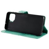 Peňaženkové kožené puzdro Motýľ pre Motorola Moto G 5G Plus - Zelená