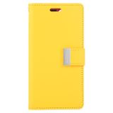 Peňaženkové kožené pouzdro na iPhone 11 Pro Max MERCURY - Yellow