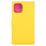 Peňaženkové kožené pouzdro na iPhone 11 Pro Max MERCURY - Yellow