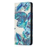 Peňaženkové puzdro na Samsung Galaxy S20 - Blue Leaves