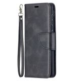 Peňaženkové kožené puzdro LAMBSKIN na Samsung Galaxy S21 5G - Čierna