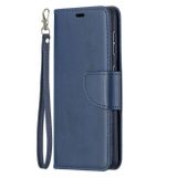 Peňaženkové kožené puzdro LAMBSKIN na Samsung Galaxy S21 5G - Modrá
