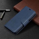 Peňaženkové kožené puzdro LAMBSKIN na Samsung Galaxy S21 5G - Modrá