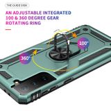 Kryt Magnetic Holder Armor 360 Degree Rotating Holder na Samsung Galaxy S21 5G - Zelená