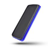 Peňaženkové Carbon puzdro na Samsung Galaxy A32 5G- Modrá