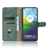 Peňaženkové kožené puzdro na Motorola Moto G9 Power - Zelená