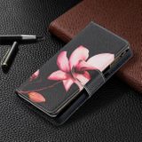 Peňaženkové kožené puzdro na Samsung Galaxy A12 - Lotus
