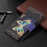 Peňaženkové kožené puzdro na Samsung Galaxy A12 - Butterfly