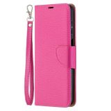 Peňaženkové kožené puzdro na Samsung Galaxy A12 - Rose Red