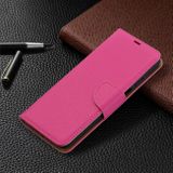 Peňaženkové kožené puzdro na Samsung Galaxy A12 - Rose Red
