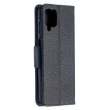 Peňaženkové kožené puzdro na Samsung Galaxy A12 - Čierna