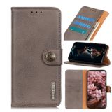 Peňaženkové kožené puzdro KHAZNEH na Samsung Galaxy A32 5G - Khaki