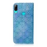 Peňaženkové puzdro Solid Color na Huawei P Smart (2019) / Honor 10 Lite- modrá