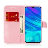 Peňaženkové puzdro Solid Color na Huawei P Smart (2019) / Honor 10 Lite- ružová
