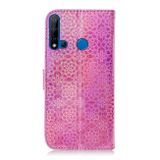 Peňaženkové kožené puzdro na Huawei P20 Lite (2019) - Ružový