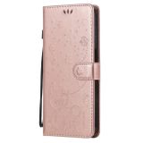 Peňaženkové kožené puzdro na Samsung Galaxy M51 - Ružovozlatá