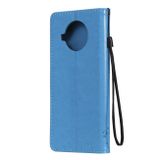 Peňaženkové kožené puzdro PRINTING na Xiaomi Mi 10T Lite 5G - Modrá