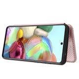 Peňaženkové kožené puzdro na Samsung Galaxy A72 5G - Ružová