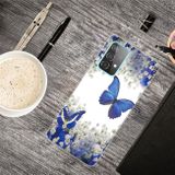 Gumený kryt na Samsung Galaxy A32 5G - White Flower Butterfly