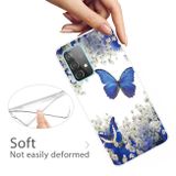 Gumený kryt na Samsung Galaxy A52 5G / A52s 5G - White Flower Butterfly