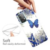 Gumený kryt na Samsung Galaxy A72 5G - White Flower Butterfly